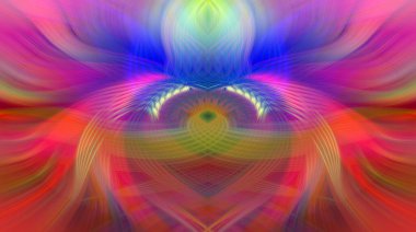 Simetrik Gradyan Şablonları, Kalın Dijital Tasarım, Neon Renkleri ve Yaratıcı Arkaplan, Duvar Kağıdı ve Dekoratif Dokular İçin Fütürist Estetik Mükemmel