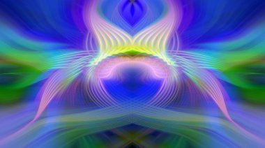 Simetrik Gradyan Şablonları, Kalın Dijital Tasarım, Neon Renkleri ve Yaratıcı Arkaplan, Duvar Kağıdı ve Dekoratif Dokular İçin Fütürist Estetik Mükemmel