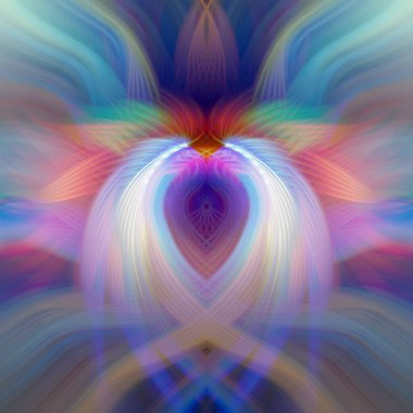 Simetrik Gradyan Şablonları, Kalın Dijital Tasarım, Neon Renkleri ve Yaratıcı Arkaplan, Duvar Kağıdı ve Dekoratif Dokular İçin Fütürist Estetik Mükemmel