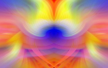 Simetrik Gradyan Şablonları, Kalın Dijital Tasarım, Neon Renkleri ve Yaratıcı Arkaplan, Duvar Kağıdı ve Dekoratif Dokular İçin Fütürist Estetik Mükemmel