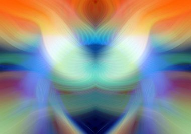 Simetrik Gradyan Şablonları, Kalın Dijital Tasarım, Neon Renkleri ve Yaratıcı Arkaplan, Duvar Kağıdı ve Dekoratif Dokular İçin Fütürist Estetik Mükemmel