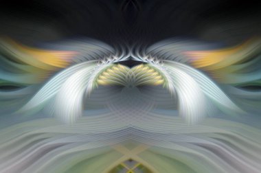 Simetrik Gradyan Şablonları, Kalın Dijital Tasarım, Neon Renkleri ve Yaratıcı Arkaplan, Duvar Kağıdı ve Dekoratif Dokular İçin Fütürist Estetik Mükemmel