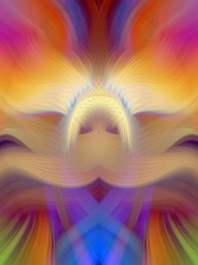 Simetrik Gradyan Şablonları, Kalın Dijital Tasarım, Neon Renkleri ve Yaratıcı Arkaplan, Duvar Kağıdı ve Dekoratif Dokular İçin Fütürist Estetik Mükemmel