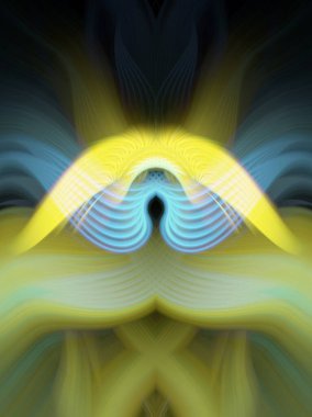 Simetrik Gradyan Şablonları, Kalın Dijital Tasarım, Neon Renkleri ve Yaratıcı Arkaplan, Duvar Kağıdı ve Dekoratif Dokular İçin Fütürist Estetik Mükemmel