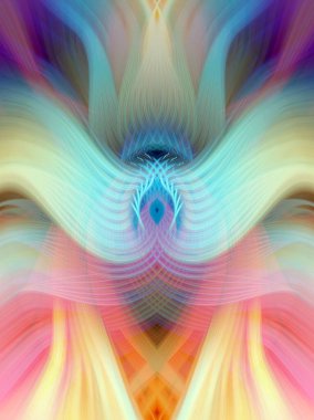 Simetrik Gradyan Şablonları, Kalın Dijital Tasarım, Neon Renkleri ve Yaratıcı Arkaplan, Duvar Kağıdı ve Dekoratif Dokular İçin Fütürist Estetik Mükemmel