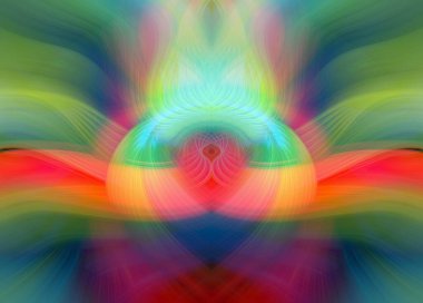 Simetrik Gradyan Şablonları, Kalın Dijital Tasarım, Neon Renkleri ve Yaratıcı Arkaplan, Duvar Kağıdı ve Dekoratif Dokular İçin Fütürist Estetik Mükemmel