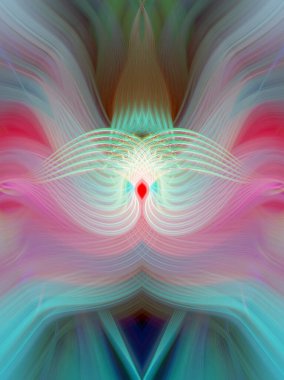 Simetrik Gradyan Şablonları, Kalın Dijital Tasarım, Neon Renkleri ve Yaratıcı Arkaplan, Duvar Kağıdı ve Dekoratif Dokular İçin Fütürist Estetik Mükemmel