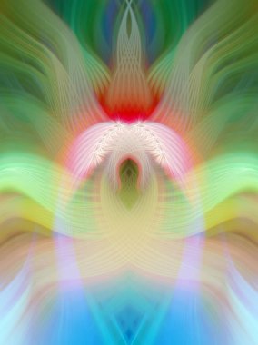 Simetrik Gradyan Şablonları, Kalın Dijital Tasarım, Neon Renkleri ve Yaratıcı Arkaplan, Duvar Kağıdı ve Dekoratif Dokular İçin Fütürist Estetik Mükemmel