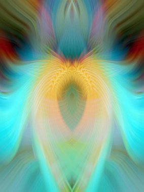 Simetrik Gradyan Şablonları, Kalın Dijital Tasarım, Neon Renkleri ve Yaratıcı Arkaplan, Duvar Kağıdı ve Dekoratif Dokular İçin Fütürist Estetik Mükemmel