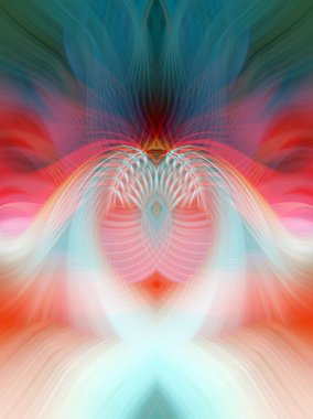 Simetrik Gradyan Şablonları, Kalın Dijital Tasarım, Neon Renkleri ve Yaratıcı Arkaplan, Duvar Kağıdı ve Dekoratif Dokular İçin Fütürist Estetik Mükemmel