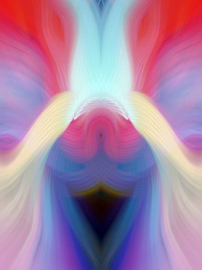 Simetrik Gradyan Şablonları, Kalın Dijital Tasarım, Neon Renkleri ve Yaratıcı Arkaplan, Duvar Kağıdı ve Dekoratif Dokular İçin Fütürist Estetik Mükemmel