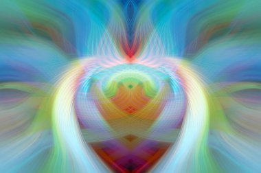 Simetrik Gradyan Şablonları, Kalın Dijital Tasarım, Neon Renkleri ve Yaratıcı Arkaplan, Duvar Kağıdı ve Dekoratif Dokular İçin Fütürist Estetik Mükemmel