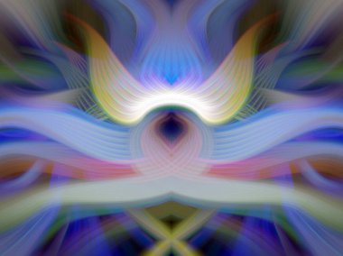 Simetrik Gradyan Şablonları, Kalın Dijital Tasarım, Neon Renkleri ve Yaratıcı Arkaplan, Duvar Kağıdı ve Dekoratif Dokular İçin Fütürist Estetik Mükemmel