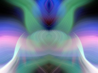 Simetrik Gradyan Şablonları, Kalın Dijital Tasarım, Neon Renkleri ve Yaratıcı Arkaplan, Duvar Kağıdı ve Dekoratif Dokular İçin Fütürist Estetik Mükemmel