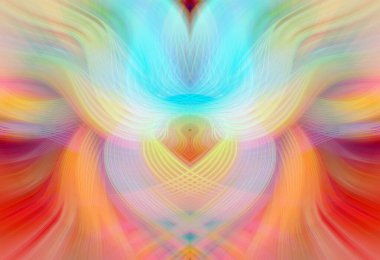 Simetrik Gradyan Şablonları, Kalın Dijital Tasarım, Neon Renkleri ve Yaratıcı Arkaplan, Duvar Kağıdı ve Dekoratif Dokular İçin Fütürist Estetik Mükemmel