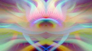 Simetrik Gradyan Şablonları, Kalın Dijital Tasarım, Neon Renkleri ve Yaratıcı Arkaplan, Duvar Kağıdı ve Dekoratif Dokular İçin Fütürist Estetik Mükemmel