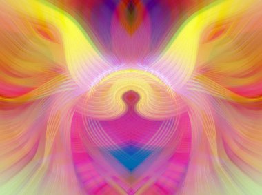 Simetrik Gradyan Şablonları, Kalın Dijital Tasarım, Neon Renkleri ve Yaratıcı Arkaplan, Duvar Kağıdı ve Dekoratif Dokular İçin Fütürist Estetik Mükemmel