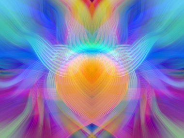 Simetrik Gradyan Şablonları, Kalın Dijital Tasarım, Neon Renkleri ve Yaratıcı Arkaplan, Duvar Kağıdı ve Dekoratif Dokular İçin Fütürist Estetik Mükemmel