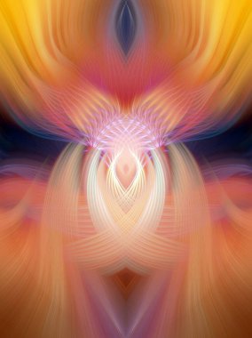 Simetrik Gradyan Şablonları, Kalın Dijital Tasarım, Neon Renkleri ve Yaratıcı Arkaplan, Duvar Kağıdı ve Dekoratif Dokular İçin Fütürist Estetik Mükemmel