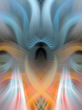 Simetrik Gradyan Şablonları, Kalın Dijital Tasarım, Neon Renkleri ve Yaratıcı Arkaplan, Duvar Kağıdı ve Dekoratif Dokular İçin Fütürist Estetik Mükemmel