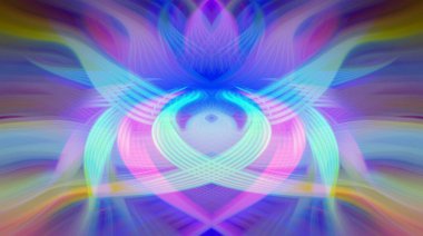 Simetrik Gradyan Şablonları, Kalın Dijital Tasarım, Neon Renkleri ve Yaratıcı Arkaplan, Duvar Kağıdı ve Dekoratif Dokular İçin Fütürist Estetik Mükemmel