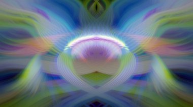 Simetrik Gradyan Şablonları, Kalın Dijital Tasarım, Neon Renkleri ve Yaratıcı Arkaplan, Duvar Kağıdı ve Dekoratif Dokular İçin Fütürist Estetik Mükemmel