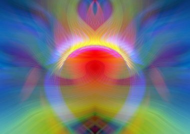 Simetrik Gradyan Şablonları, Kalın Dijital Tasarım, Neon Renkleri ve Yaratıcı Arkaplan, Duvar Kağıdı ve Dekoratif Dokular İçin Fütürist Estetik Mükemmel