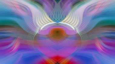 Simetrik Gradyan Şablonları, Kalın Dijital Tasarım, Neon Renkleri ve Yaratıcı Arkaplan, Duvar Kağıdı ve Dekoratif Dokular İçin Fütürist Estetik Mükemmel