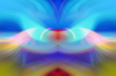 Simetrik Gradyan Şablonları, Kalın Dijital Tasarım, Neon Renkleri ve Yaratıcı Arkaplan, Duvar Kağıdı ve Dekoratif Dokular İçin Fütürist Estetik Mükemmel