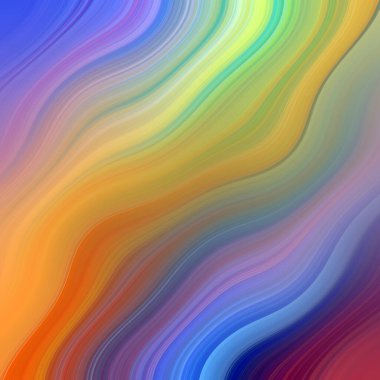 Kırmızı, Yeşil, Mavi, Turkuaz ve Turkuaz Modern Sanatsal Arkaplan Tasarımı Dalgaları ile Canlı Soyut Boyama