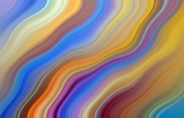 Kırmızı, Yeşil, Mavi, Turkuaz ve Turkuaz Modern Sanatsal Arkaplan Tasarımı Dalgaları ile Canlı Soyut Boyama