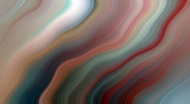 Kırmızı, Yeşil, Mavi, Turkuaz ve Turkuaz Modern Sanatsal Arkaplan Tasarımı Dalgaları ile Canlı Soyut Boyama