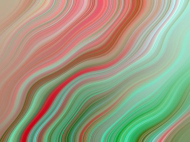 Kırmızı, Yeşil, Mavi, Turkuaz ve Turkuaz Modern Sanatsal Arkaplan Tasarımı Dalgaları ile Canlı Soyut Boyama