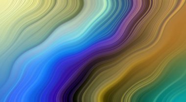 Kırmızı, Yeşil, Mavi, Turkuaz ve Turkuaz Modern Sanatsal Arkaplan Tasarımı Dalgaları ile Canlı Soyut Boyama