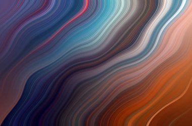 Kırmızı, Yeşil, Mavi, Turkuaz ve Turkuaz Modern Sanatsal Arkaplan Tasarımı Dalgaları ile Canlı Soyut Boyama