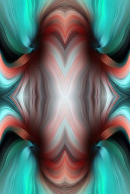 Vibrant Abstract Digital Artwork Symmetrical Flowing Patterns of red, Blue, Purple. Modern Artistic Background Design for Creative Projects, Contemporary Decor, Wallpapers, Digital Art Inspiration clipart