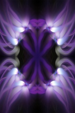 Soyut Dijital Sanat, Futuristik Fraktal Dünya, Renkli Fantezi, Neon Parıltısı, Simetrik Kaleydoskop, 3D Şeritler, Dekoratif Çiçek Süslemesi, Renkli Soyut Resimler ve Fantezi Dokular