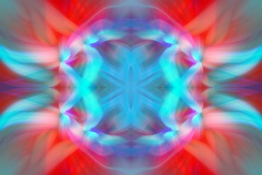 Soyut Dijital Sanat, Futuristik Fraktal Dünya, Renkli Fantezi, Neon Parıltısı, Simetrik Kaleydoskop, 3D Şeritler, Dekoratif Çiçek Süslemesi, Renkli Soyut Resimler ve Fantezi Dokular