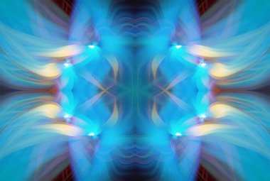 Soyut Dijital Sanat, Futuristik Fraktal Dünya, Renkli Fantezi, Neon Parıltısı, Simetrik Kaleydoskop, 3D Şeritler, Dekoratif Çiçek Süslemesi, Renkli Soyut Resimler ve Fantezi Dokular