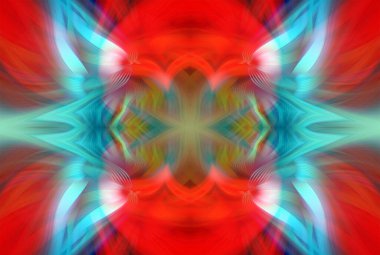 Soyut Dijital Sanat, Futuristik Fraktal Dünya, Renkli Fantezi, Neon Parıltısı, Simetrik Kaleydoskop, 3D Şeritler, Dekoratif Çiçek Süslemesi, Renkli Soyut Resimler ve Fantezi Dokular