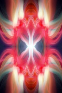 Soyut Dijital Sanat, Futuristik Fraktal Dünya, Renkli Fantezi, Neon Parıltısı, Simetrik Kaleydoskop, 3D Şeritler, Dekoratif Çiçek Süslemesi, Renkli Soyut Resimler ve Fantezi Dokular