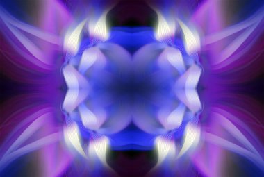 Soyut Dijital Sanat, Futuristik Fraktal Dünya, Renkli Fantezi, Neon Parıltısı, Simetrik Kaleydoskop, 3D Şeritler, Dekoratif Çiçek Süslemesi, Renkli Soyut Resimler ve Fantezi Dokular