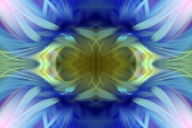 Soyut Dijital Sanat, Futuristik Fraktal Dünya, Renkli Fantezi, Neon Parıltısı, Simetrik Kaleydoskop, 3D Şeritler, Dekoratif Çiçek Süslemesi, Renkli Soyut Resimler ve Fantezi Dokular