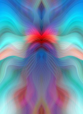 Canlı Soyut Sanatsal Simetrik Renkli Kaleydoskopik Tasarım Parlak Desenler, Geometrik Şekiller, Modern Geleceğsel Sanatsal Biçimli Değişken Enerji