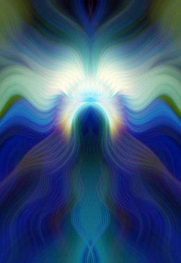 Canlı Soyut Sanatsal Simetrik Renkli Kaleydoskopik Tasarım Parlak Desenler, Geometrik Şekiller, Modern Geleceğsel Sanatsal Biçimli Değişken Enerji