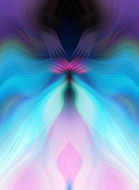 Canlı Soyut Sanatsal Simetrik Renkli Kaleydoskopik Tasarım Parlak Desenler, Geometrik Şekiller, Modern Geleceğsel Sanatsal Biçimli Değişken Enerji