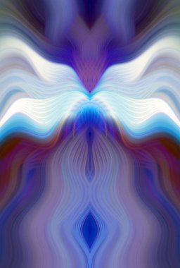 Canlı Soyut Sanatsal Simetrik Renkli Kaleydoskopik Tasarım Parlak Desenler, Geometrik Şekiller, Modern Geleceğsel Sanatsal Biçimli Değişken Enerji