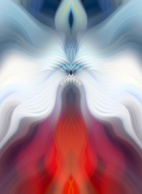 Canlı Soyut Sanatsal Simetrik Renkli Kaleydoskopik Tasarım Parlak Desenler, Geometrik Şekiller, Modern Geleceğsel Sanatsal Biçimli Değişken Enerji