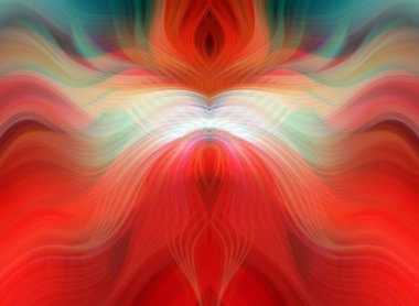 Canlı Soyut Sanatsal Simetrik Renkli Kaleydoskopik Tasarım Parlak Desenler, Geometrik Şekiller, Modern Geleceğsel Sanatsal Biçimli Değişken Enerji