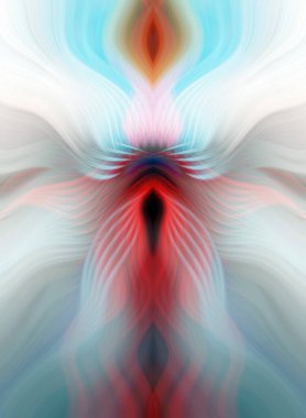 Canlı Soyut Sanatsal Simetrik Renkli Kaleydoskopik Tasarım Parlak Desenler, Geometrik Şekiller, Modern Geleceğsel Sanatsal Biçimli Değişken Enerji